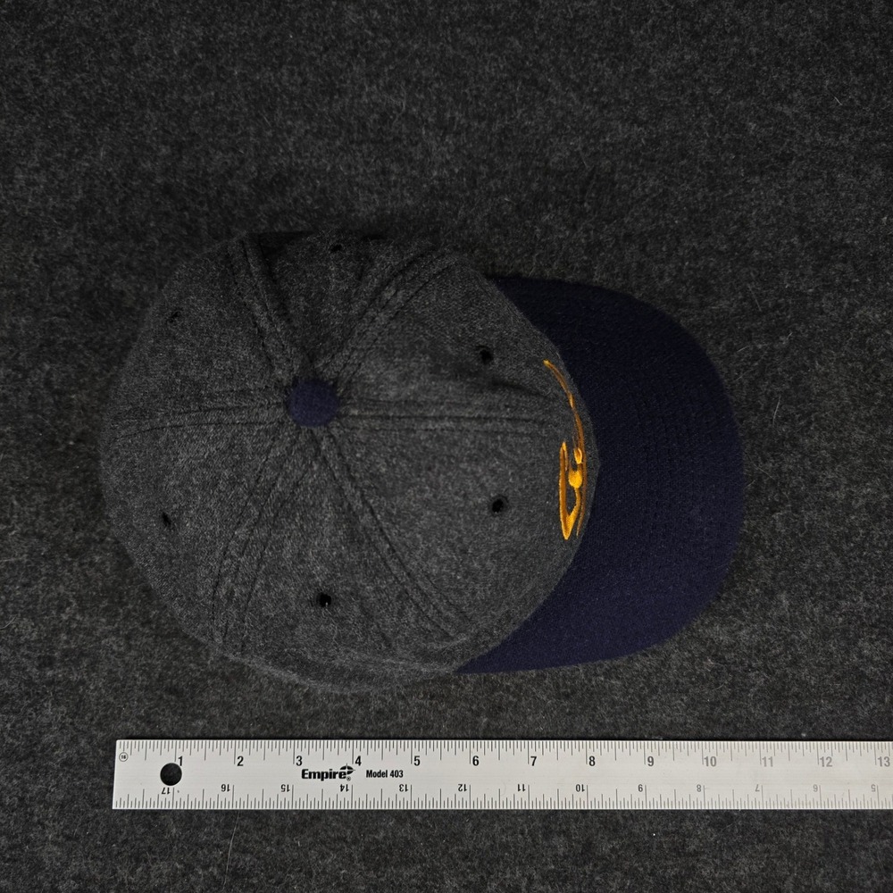 Vintage Cal Berkeley Golden Bears Fitted Gray Blue Wool Hat 7 1/4 Made in USA - Picture 7 of 9